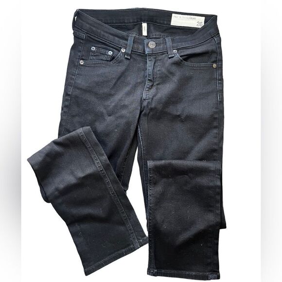 Rag and bone stretch, jean size 26, charcoal in color skinny - Picture 1 of 5